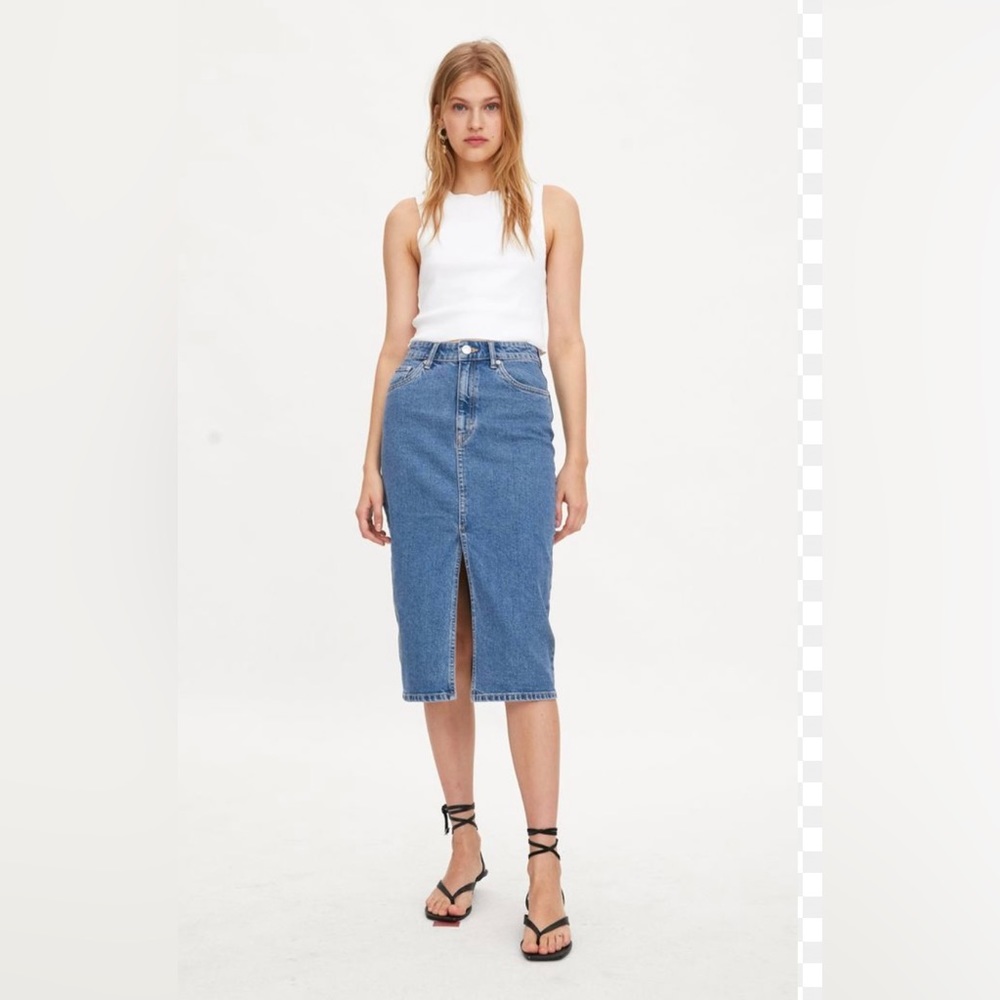 Zara denim midi